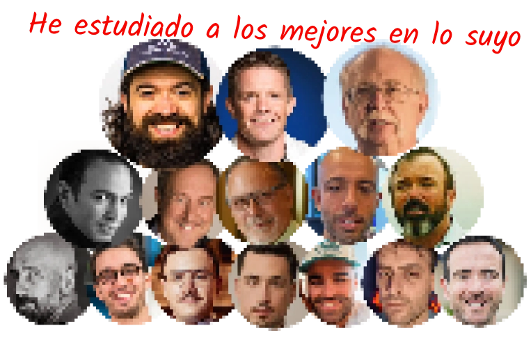 las caras de los referentes estudiados